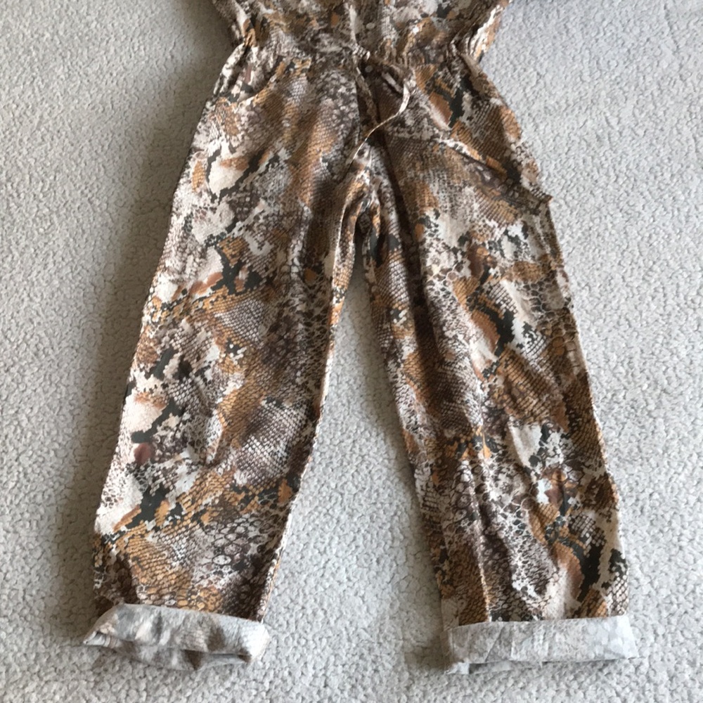Enza Costa snake print cotton jumpsuit 0 - Picture 7 of 16